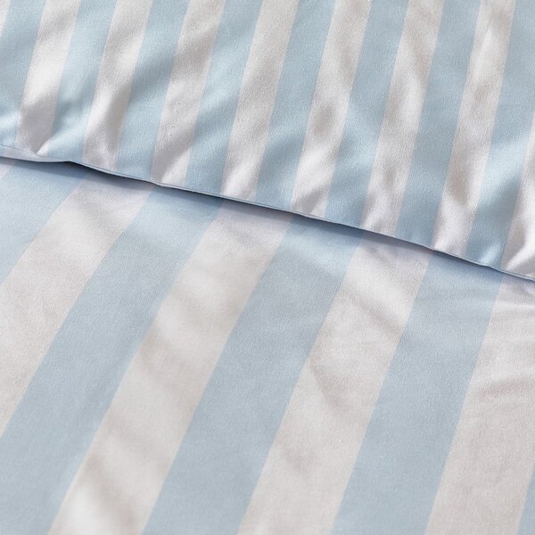 Fehér-kék egyszemélyes ágyneműhuzat 135x200 cm Stripe Tease – Sassy B