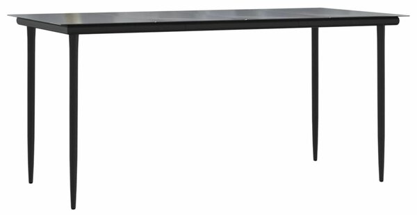 VidaXL 7 részes világosszürke polyrattan kerti étkezőszett párnával