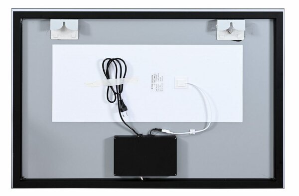 Inspiro Design Vetro Smart Prémium, szögletes, hátsóvilágítású okos tükör, 100x70 cm, LC-SP01