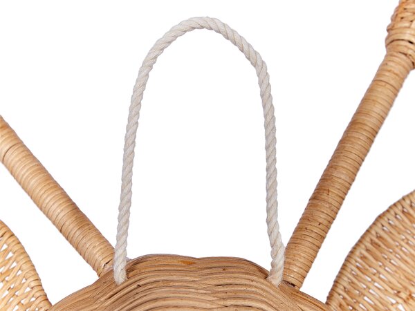 Fali Dekoráció Zsiráf BANANEC Rattan 83 cm Természetes