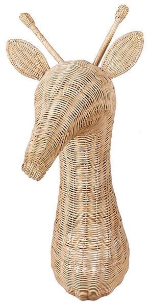 Fali Dekoráció Zsiráf BANANEC Rattan 83 cm Természetes
