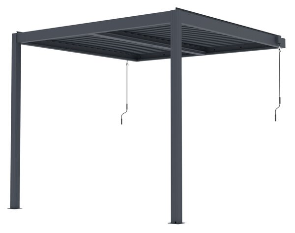 G21 Trenton Premium 3x3 m bioklimatikus pergola, antracit alumínium