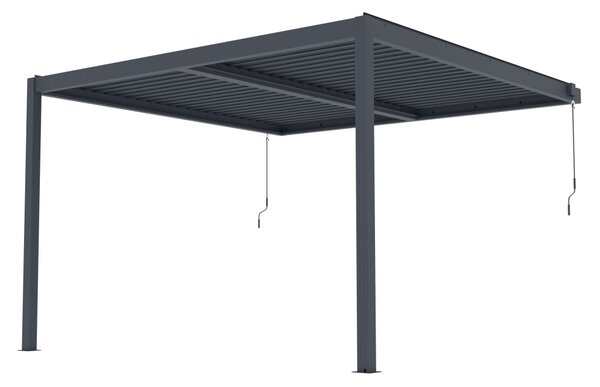G21 Trenton Premium 4x4 m bioklimatikus pergola, antracit alumínium