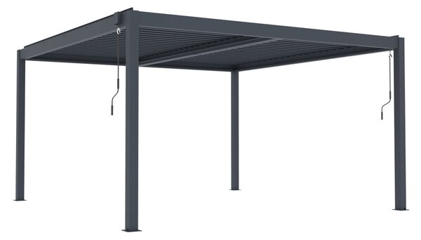 G21 Austin Premium 4x4 m bioklimatikus pergola, antracit alumínium
