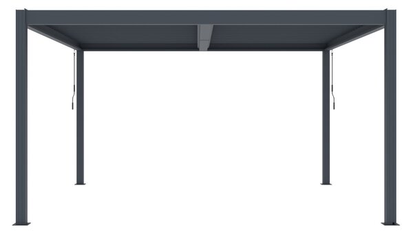 G21 Austin Premium 4x4 m bioklimatikus pergola, antracit alumínium