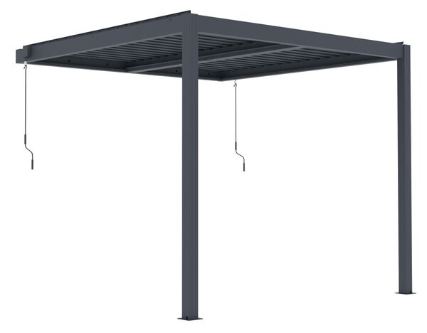G21 Trenton Premium 3x3 m bioklimatikus pergola, antracit alumínium