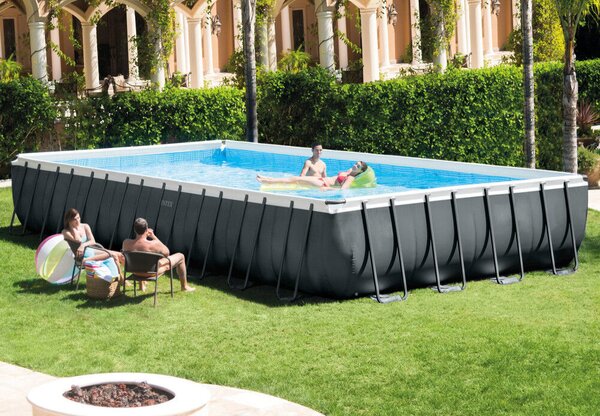 Intex UltraSet XTR négyszögletű medence 975 x 488 x 132 cm homokszűrővel és sóbontóval (26378)