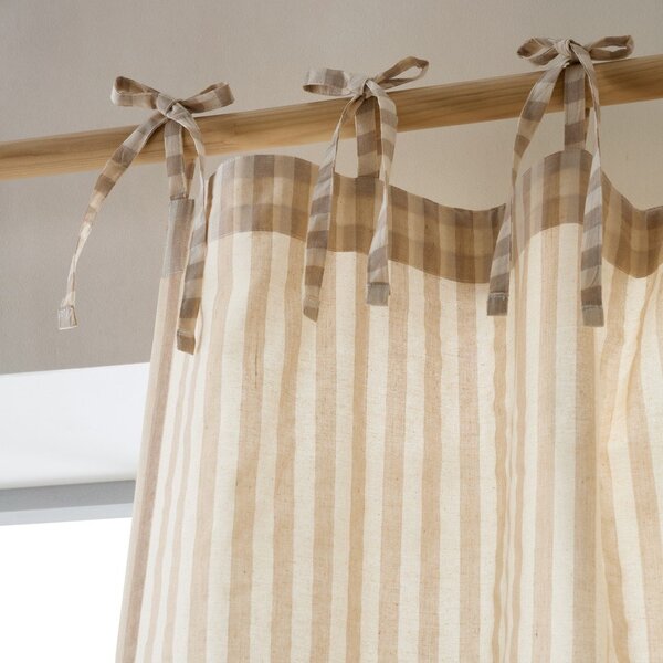 Bézs függöny 140x183 cm Zanzibar Woven Stripe – Pineapple Elephant