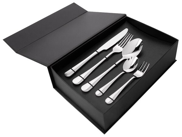 30 darabos evőeszközkészlet FUSILLI Ezüst