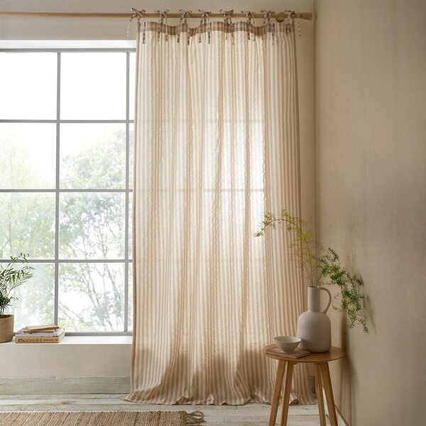 Bézs függöny 140x183 cm Zanzibar Woven Stripe – Pineapple Elephant