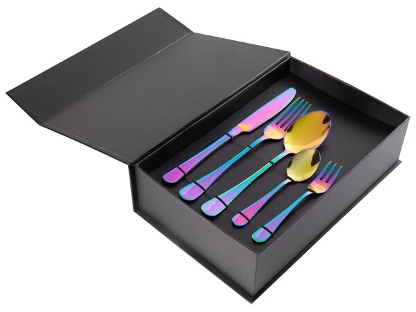 30 darabos evőeszközkészlet FUSILLI Színes