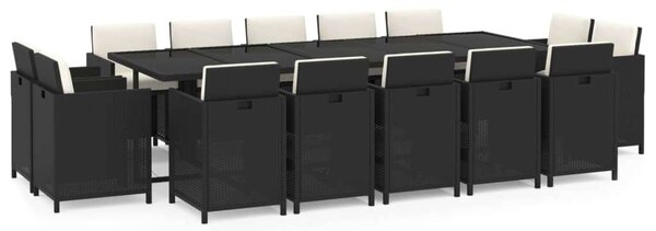 VidaXL Polyrattan Kertbútor Szett - 15 részes