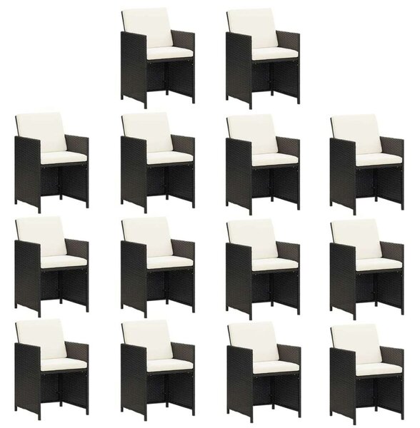VidaXL Polyrattan Kertbútor Szett - 15 részes