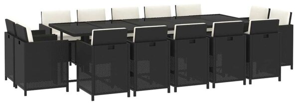 VidaXL Polyrattan Kertbútor Szett - 15 részes