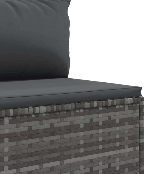 VidaXL Polyrattan Kerti Ülőgarnitúra - Szürke - 4 részes