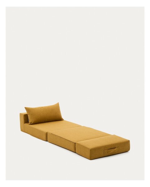 Mustársárga kinyitható fotel Arty – Kave Home