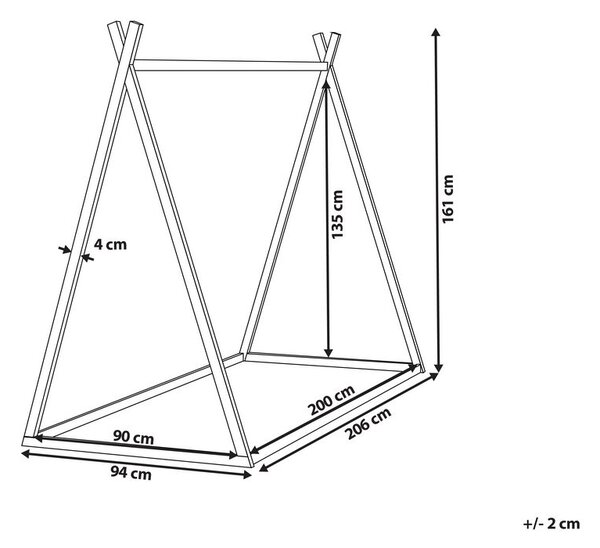 Gyerekágy Tipi Fenyő SAURAT 90 x 200 cm Szürke