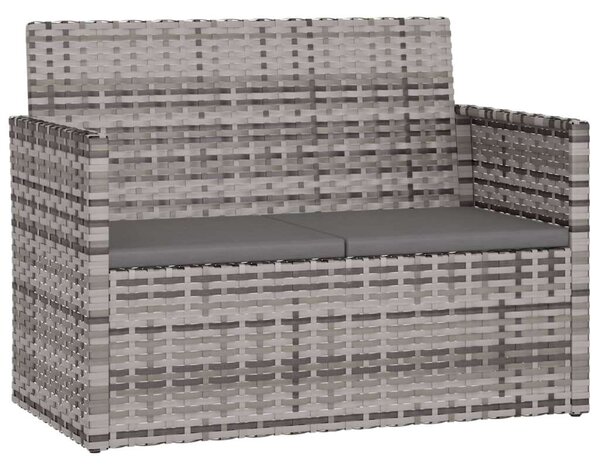 VidaXL Polyrattan Kültéri Ülőgarnitúra - 4 részes - Szürke