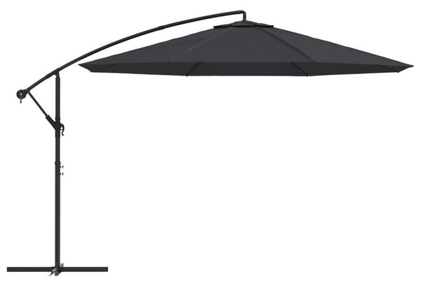 VidaXL Konzolos Napernyő - Fekete - 350 cm