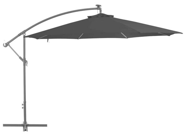 VidaXL Konzolos Napernyő - Fekete - 350 cm