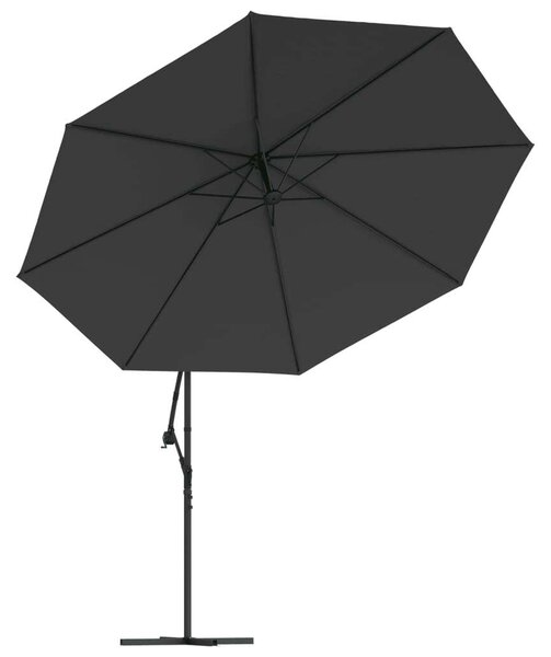 VidaXL Konzolos Napernyő - Fekete - 350 cm