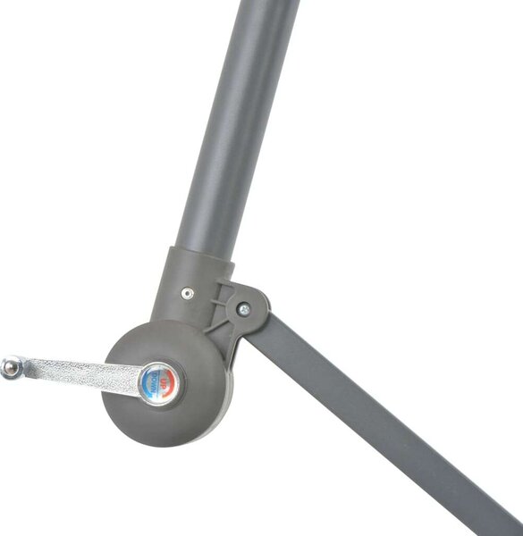 VidaXL Konzolos Napernyő - Fekete - 350 cm