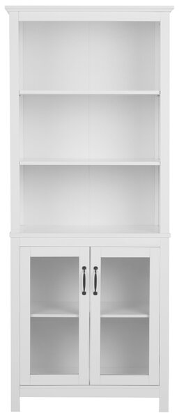 Üveges vitrin LUSBY 75 cm Fehér