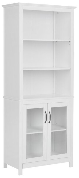 Üveges vitrin LUSBY 75 cm Fehér