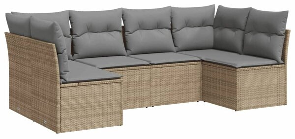 VidaXL Polyrattan Kerti Ülőgarnitúra - 6 Fő