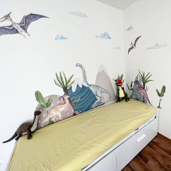 INSPIO - átragasztható textil matrica - Falimatricák - A dinoszauruszok világa