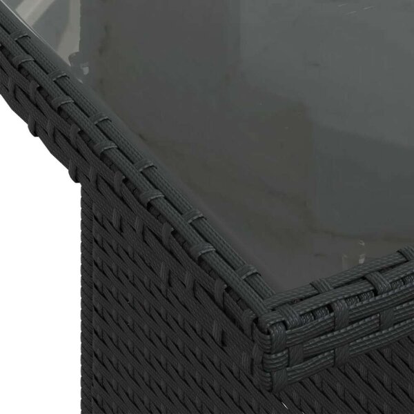 VidaXL Polyrattan Kerti Ülőgarnitúra - 11 részes - Fekete