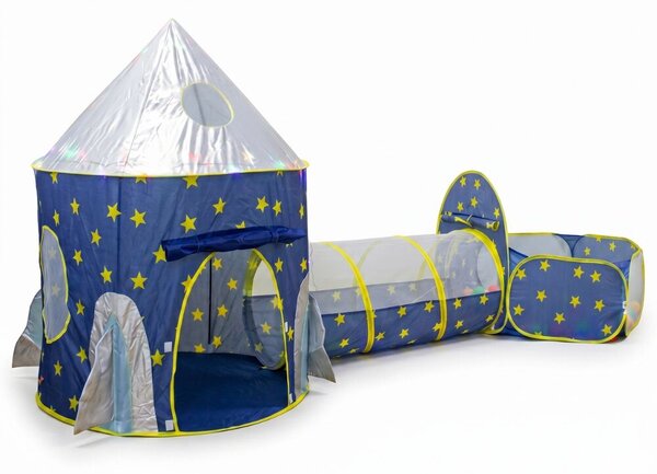 Pepita Játszósátor alagúttal és labdamedencével 325x135x105cm - Kék
