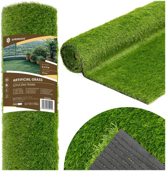 Springos műfű 32mm vastag, 2x5m