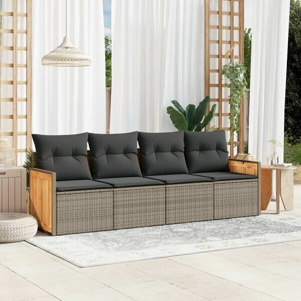 VidaXL Polyrattan Kerti Ülőgarnitúra - 4 Fős