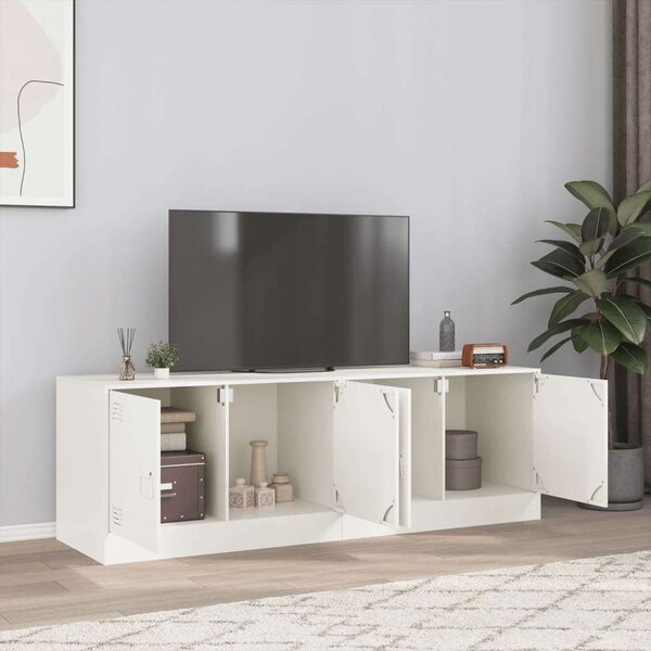 VidaXL Acél TV-szekrény szett - 2 db Fehér - 67x39x44 cm