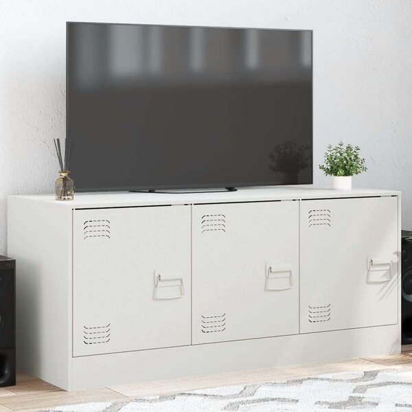 VidaXL Acél TV-szekrény - Fehér - 99x39x44 cm