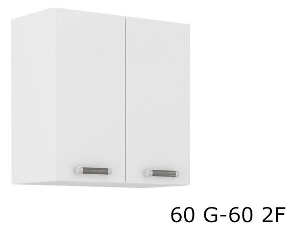 EPSILON 60 G-60 2F kétajtós felső konyhaszekrény, 60x60x31, fehér