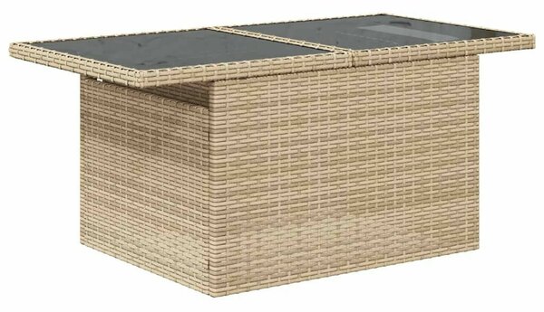VidaXL 5 részes Kerti Ülőgarnitúra - Bézs Polyrattan