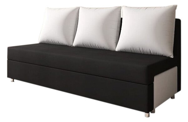 LISA kanapé, fekete/fehér (alova 04/PDP)