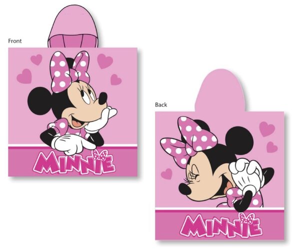 Gyerek poncsó MINNIE MOUSE 55x110cm Faro