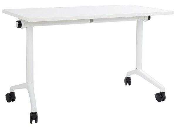 Összecsukható íróasztal CAVI Fehér 120 cm 60 cm kerekekkel