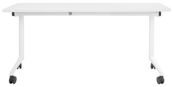 Összecsukható íróasztal CAVI Fehér 160 cm 60 cm kerekekkel