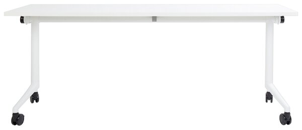 Összecsukható íróasztal CAVI Fehér 180 cm 60 cm kerekekkel