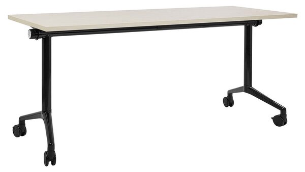 Összecsukható íróasztal CAVI Világosbarna 160 cm 60 cm kerekekkel