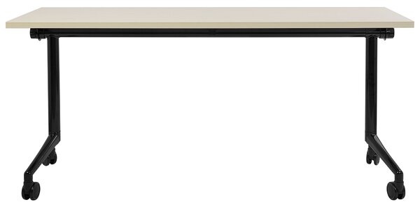 Összecsukható íróasztal CAVI Világosbarna 160 cm 60 cm kerekekkel
