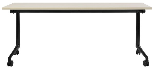 Összecsukható íróasztal CAVI Világosbarna 180 cm 60 cm kerekekkel