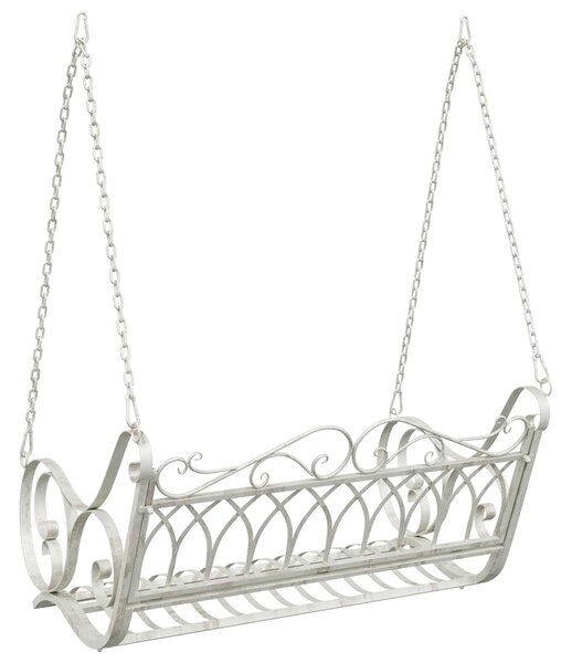 VidaXL Hinta Pad Acél 109 x 75 x 59 cm Antik fehér