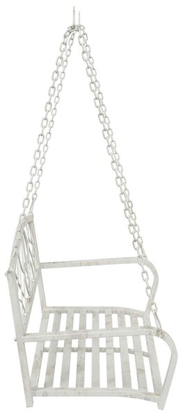 VidaXL Hinta Pad Acél 110,5 x 59 x 55 cm Antik fehér