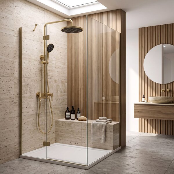 Zuhanyszett PREMIUM Rea Maxim Brush Gold