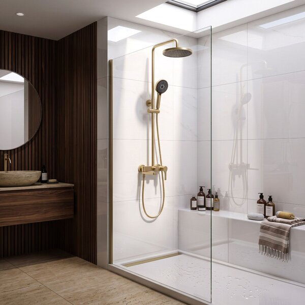 Zuhanyszett PREMIUM Rea Maxim Brush Gold